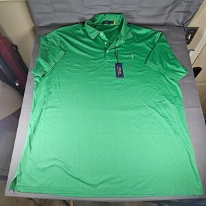 Polo Ralph Lauren NEW Green Classic Fit Polo Shirt Mens 4LT classic